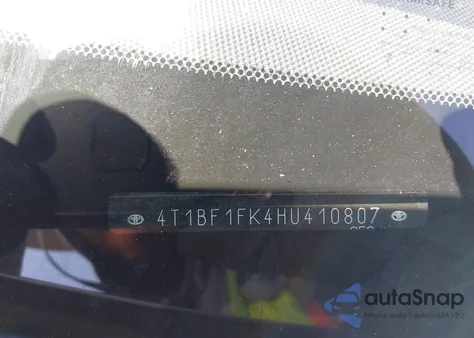 2017 Toyota Camry Le z USA, uszkodzony, nr VIN 4T1BF1FK4HU410807